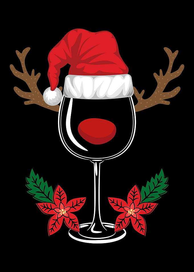 Wein Weihnachten Rehntier