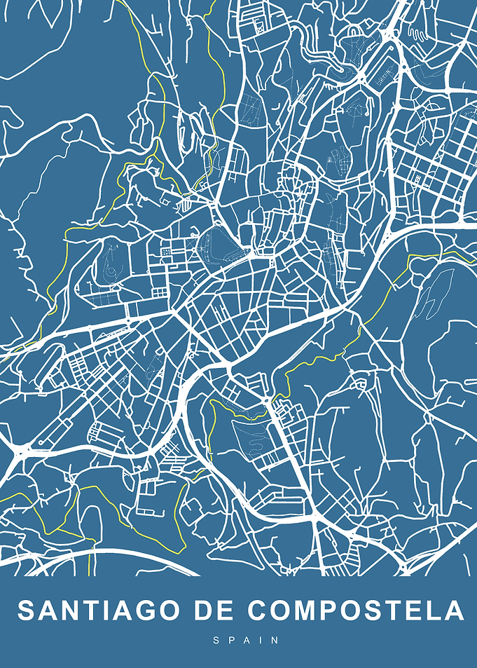 SANTIAGO DE COMPOSTELA Map