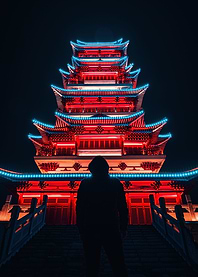 Illuminated Temple