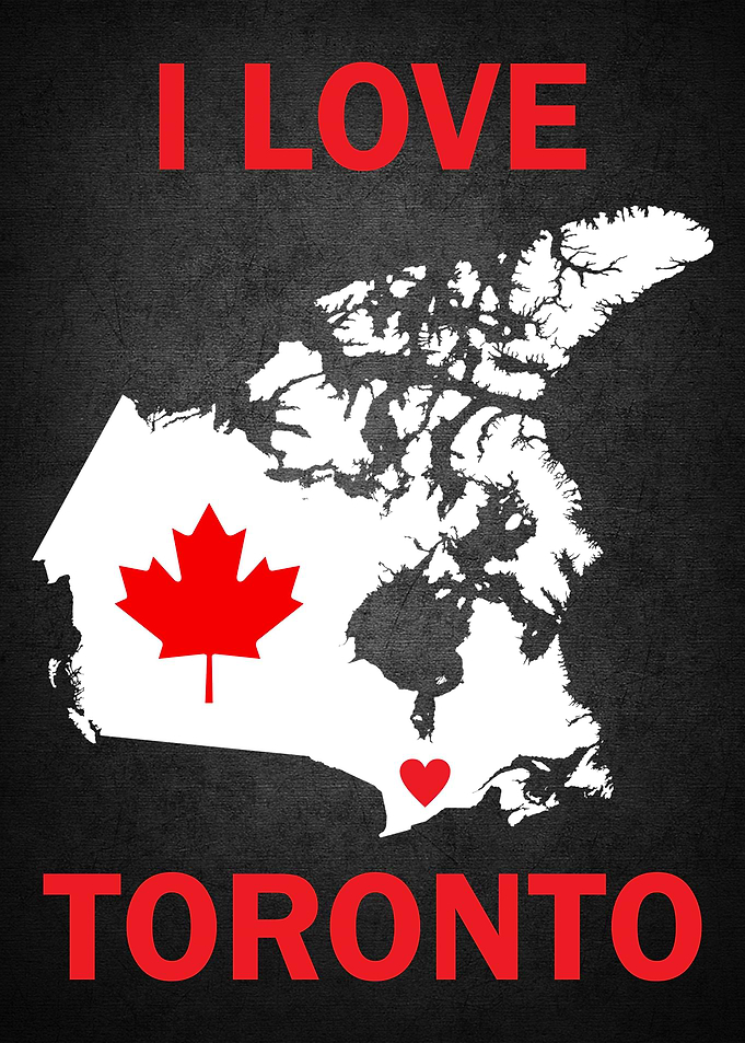 I Love Toronto City Map