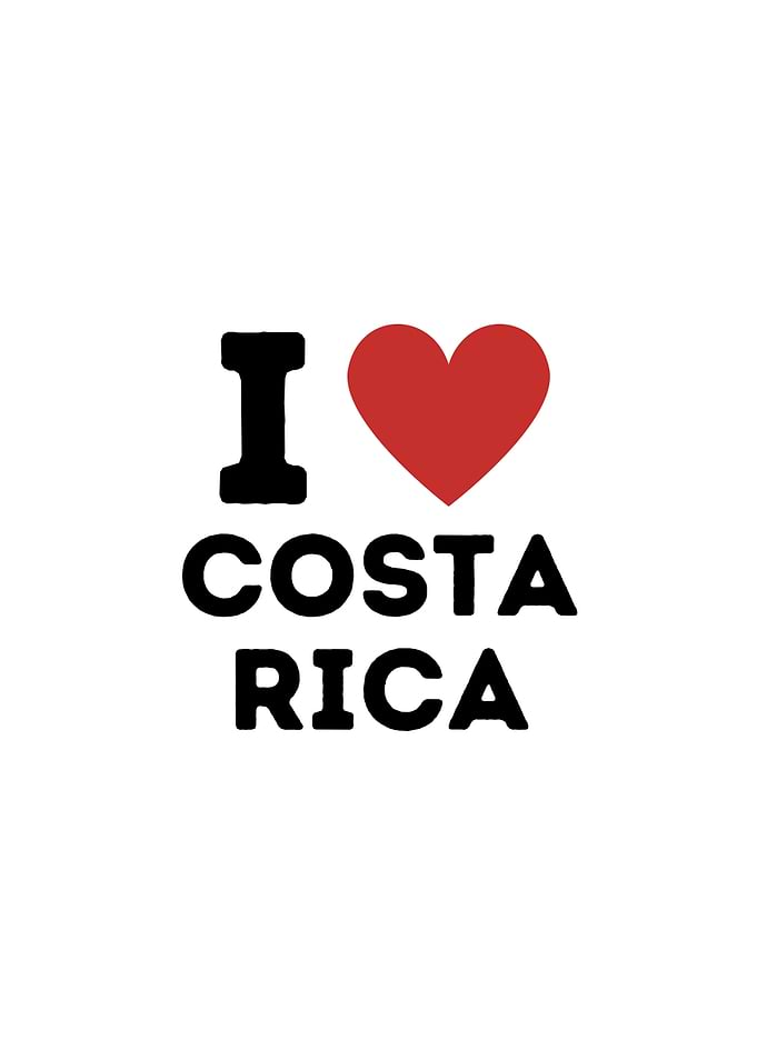 I Love Costa Rica Simple