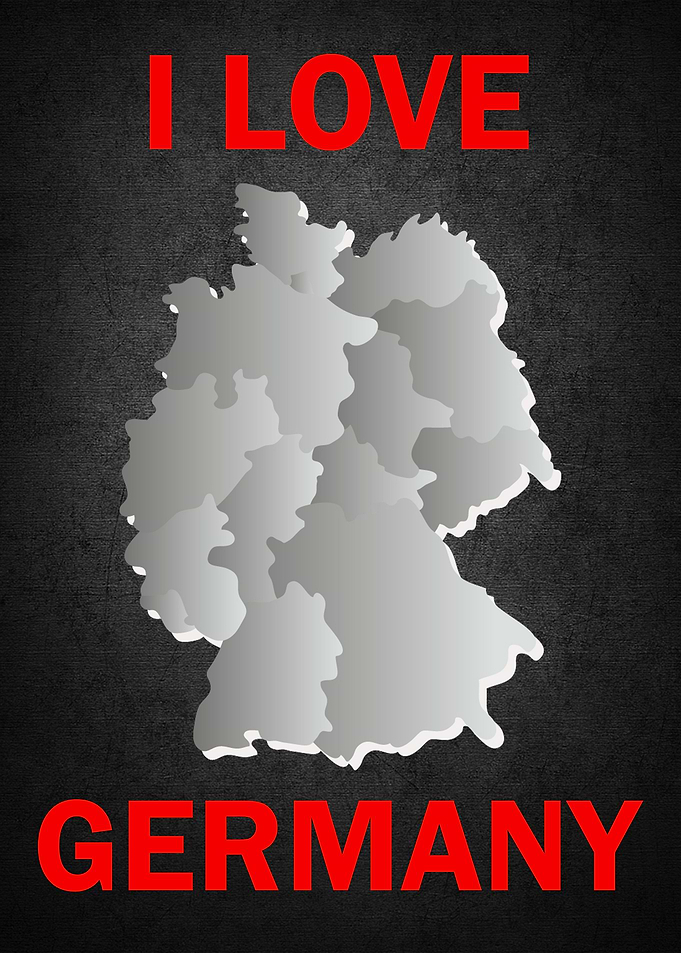 I Love Germany Map