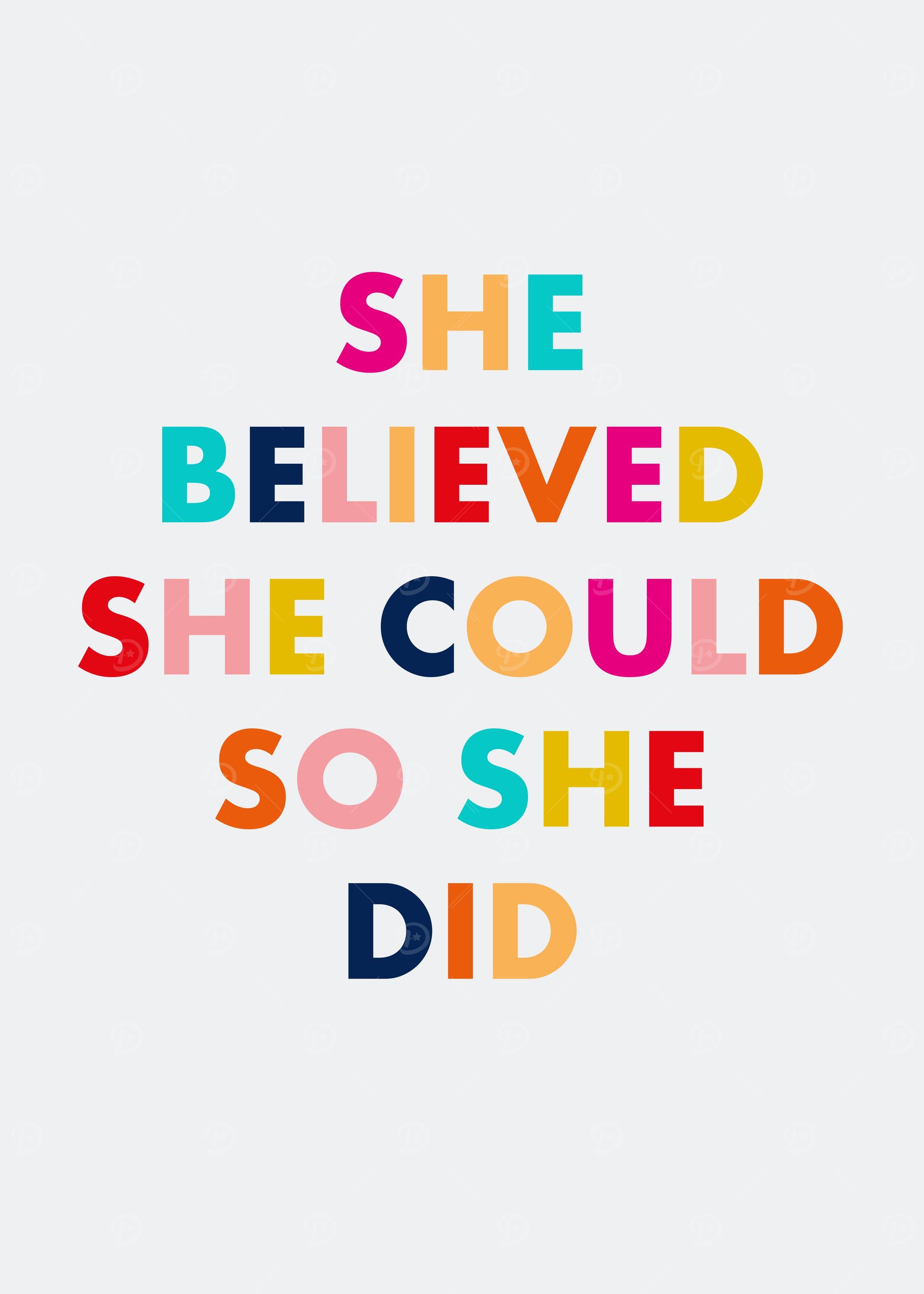 She Believed She Could