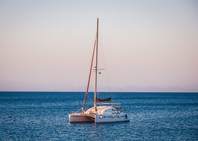 A boat sailing on the wate
