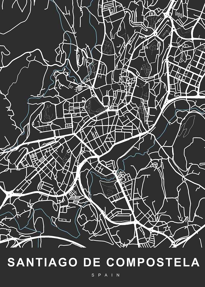 SANTIAGO DE COMPOSTELA Map
