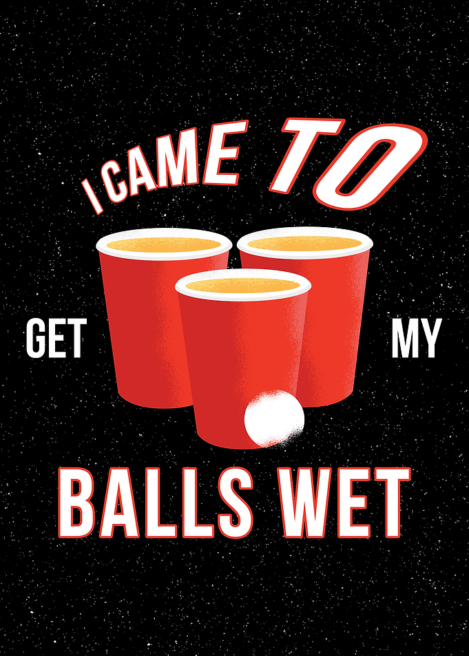 Beer Pong Funny Gift