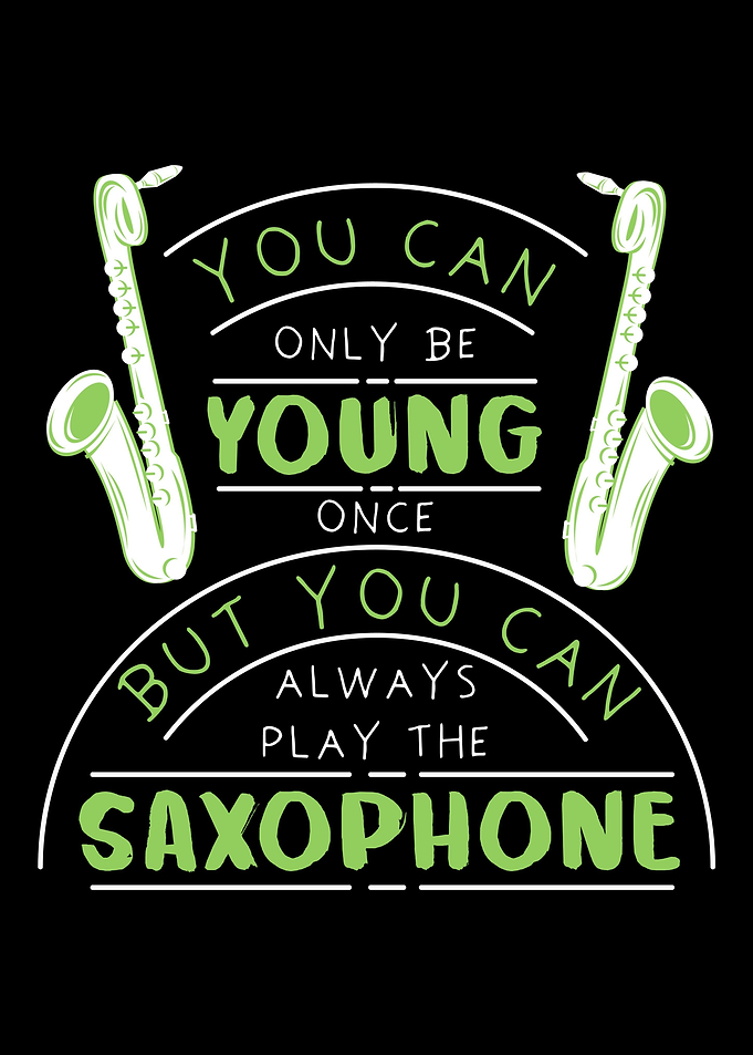 Two Green Saxos Sax