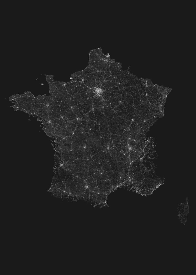 Roads of France Map