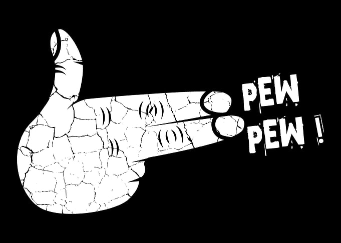 Pew Hand Pew Funny Person