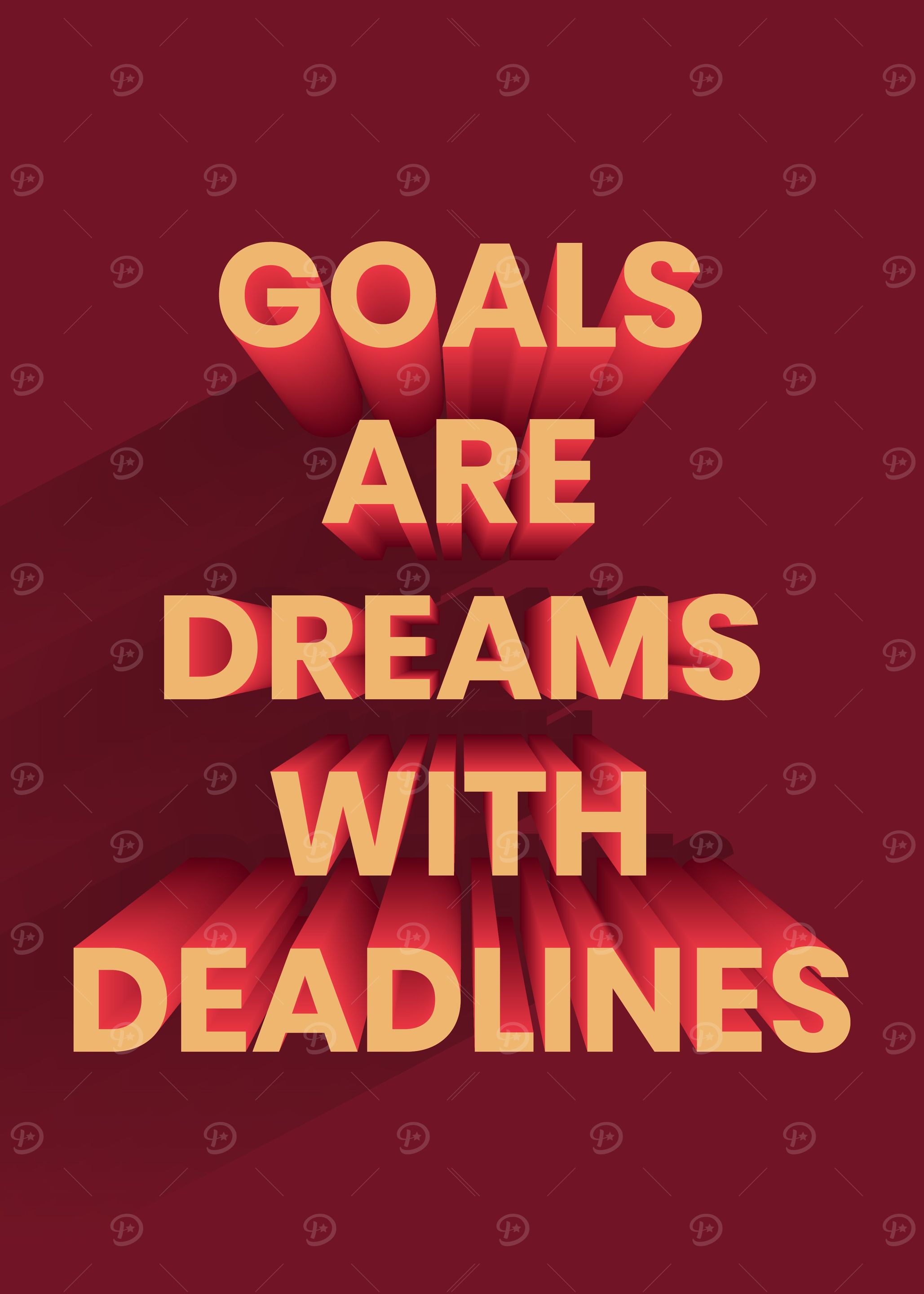 3D Motivational Quote