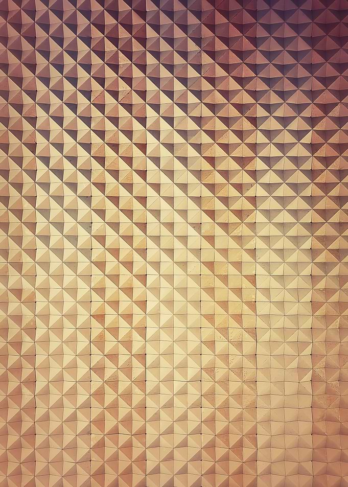 ceiling colorful pattern