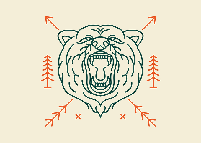Wild Bear Head