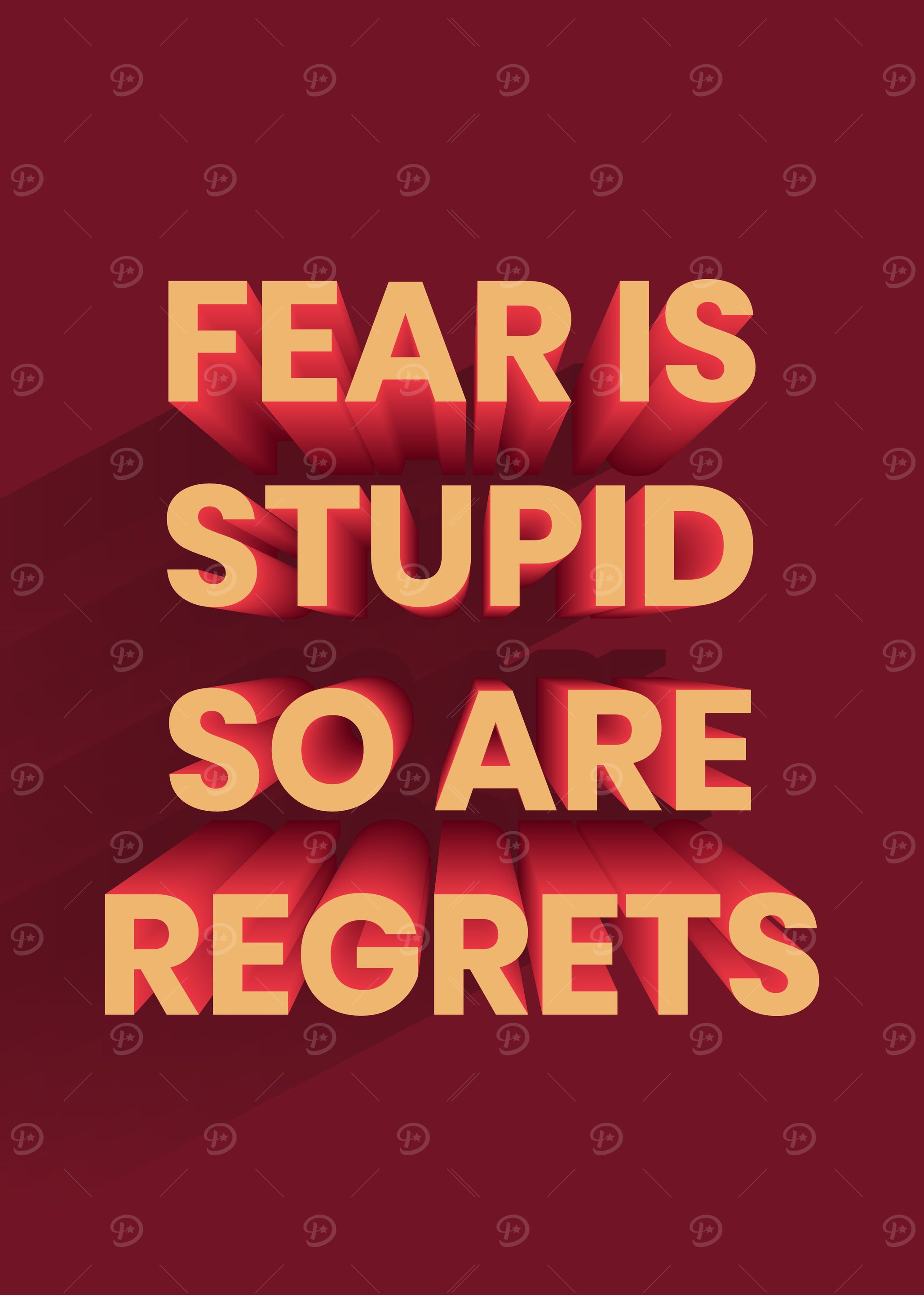 3D Motivation Quote
