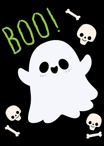 BOO Ghost Skull Bones Gift