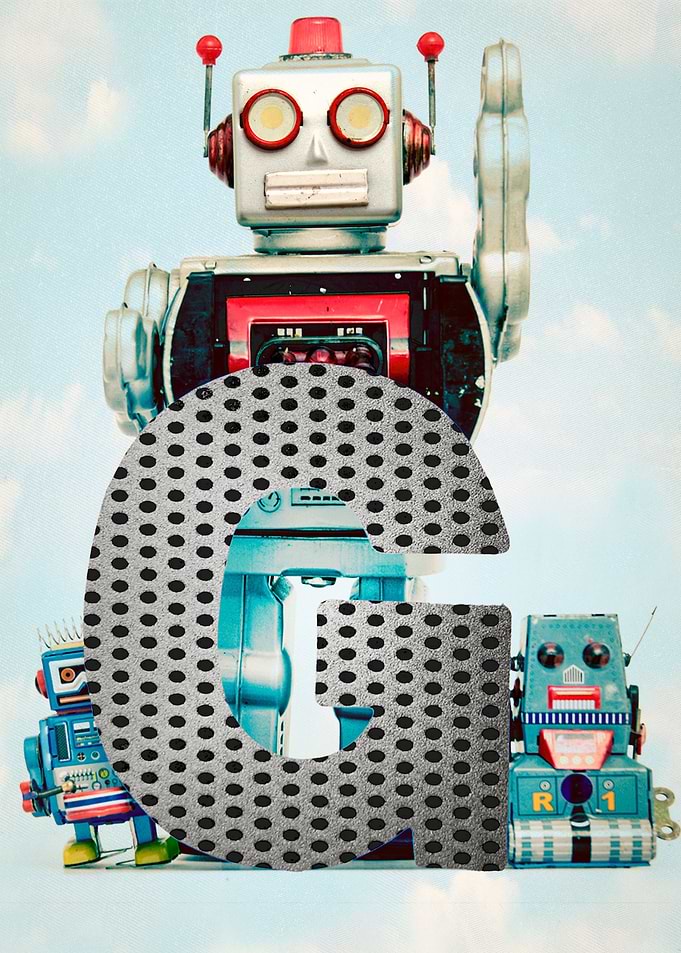 Big letter G Robots