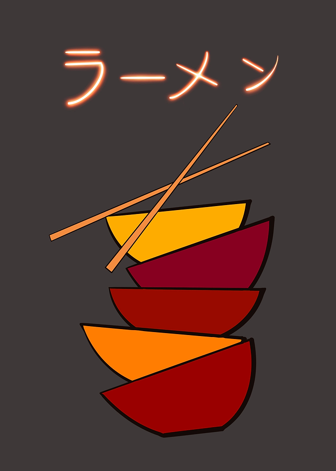 Stack Of Ramen Bowls