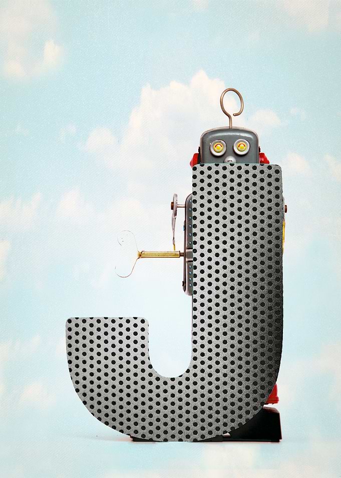 Big letter J robot