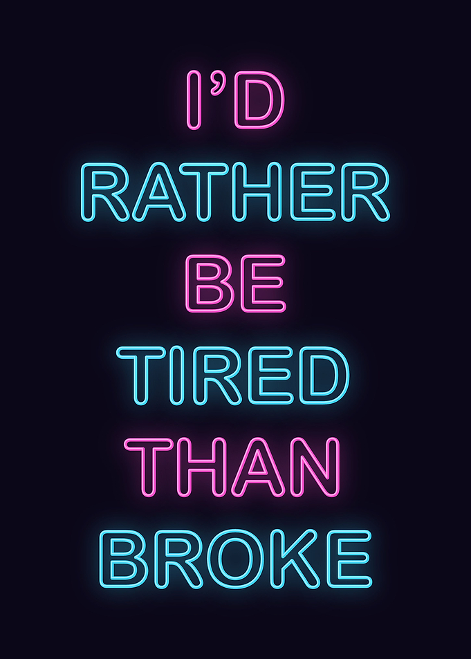 Neon Motivational Quote
