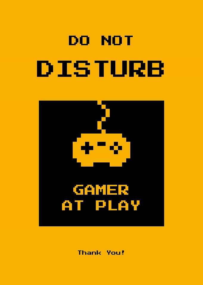 Do Not Disturb Poster