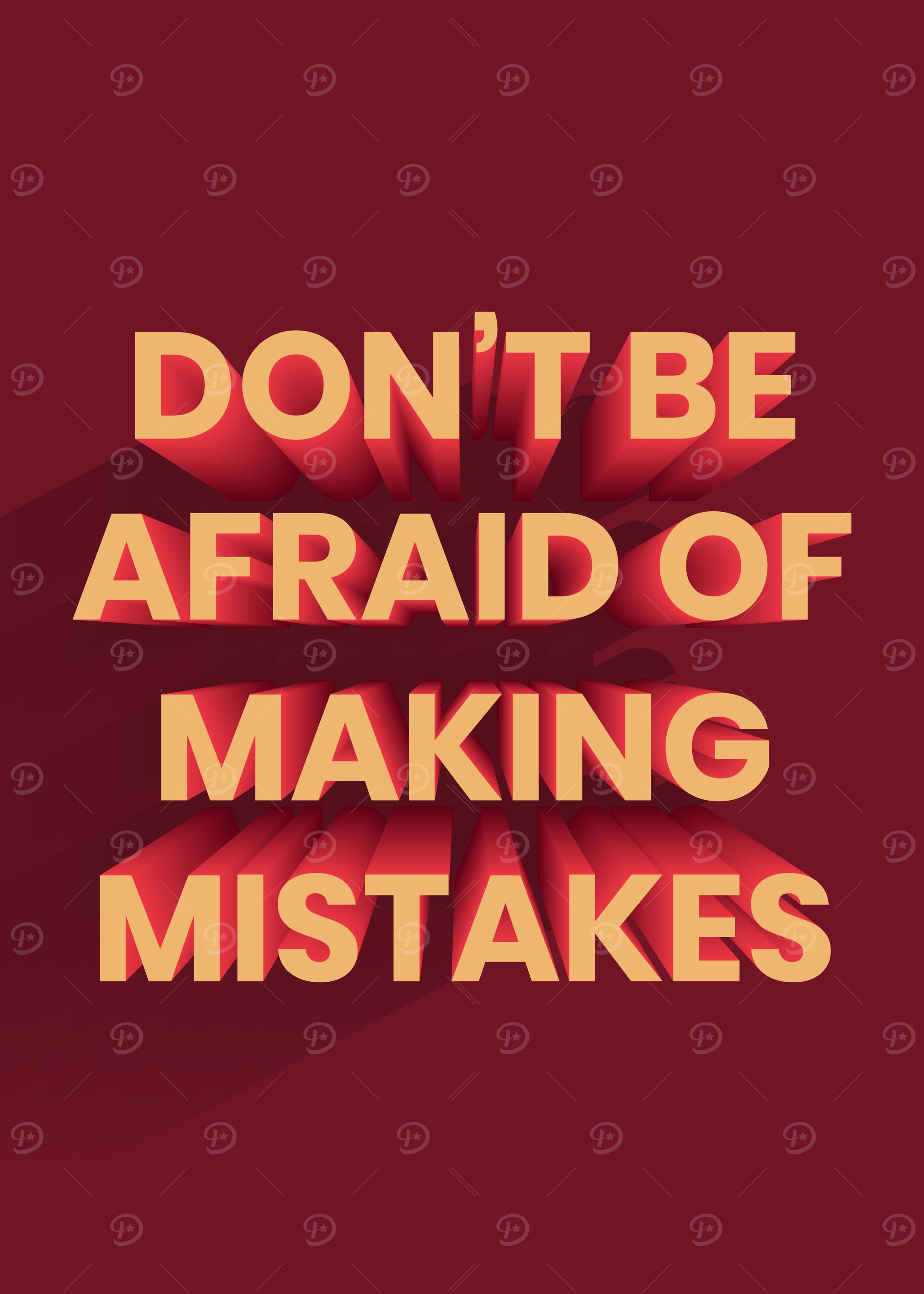 3D Motivation Quote