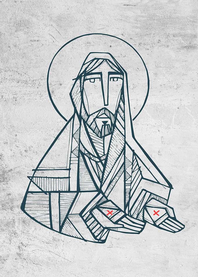 Jesus Christ with open han