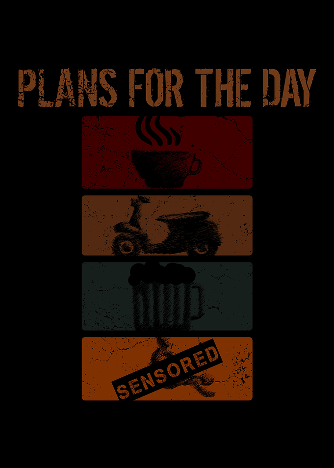 Day Plan Coffee Motorcycle