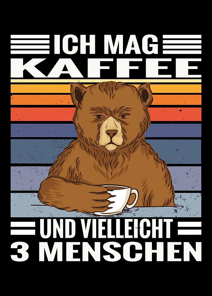 Coffee bear saying likes