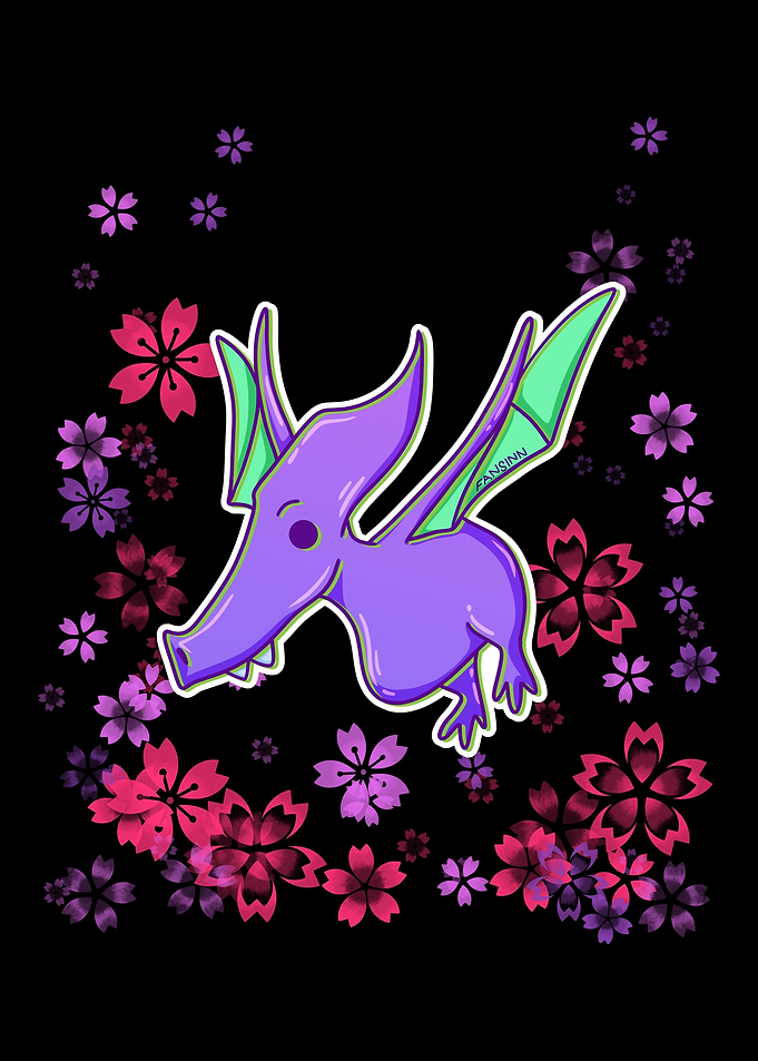 sweet pterosaurs flower me