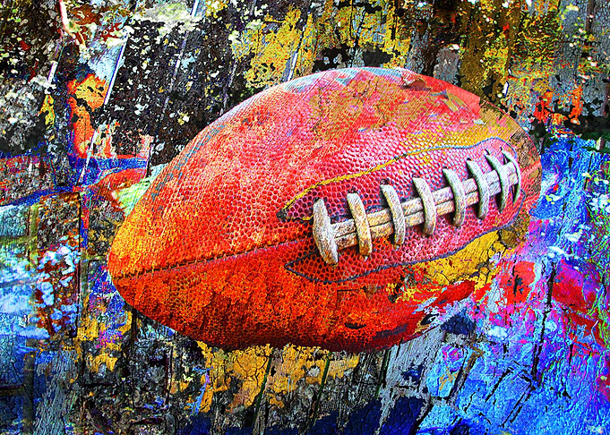 Football art print w 3