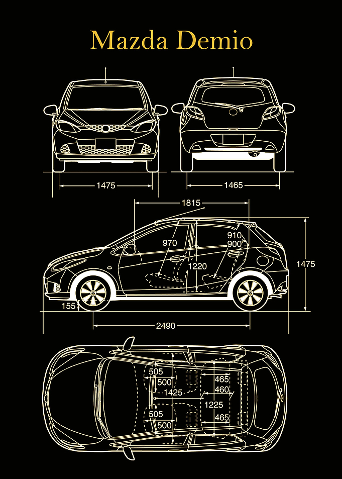 Mazda Demio 2008 Blueprint