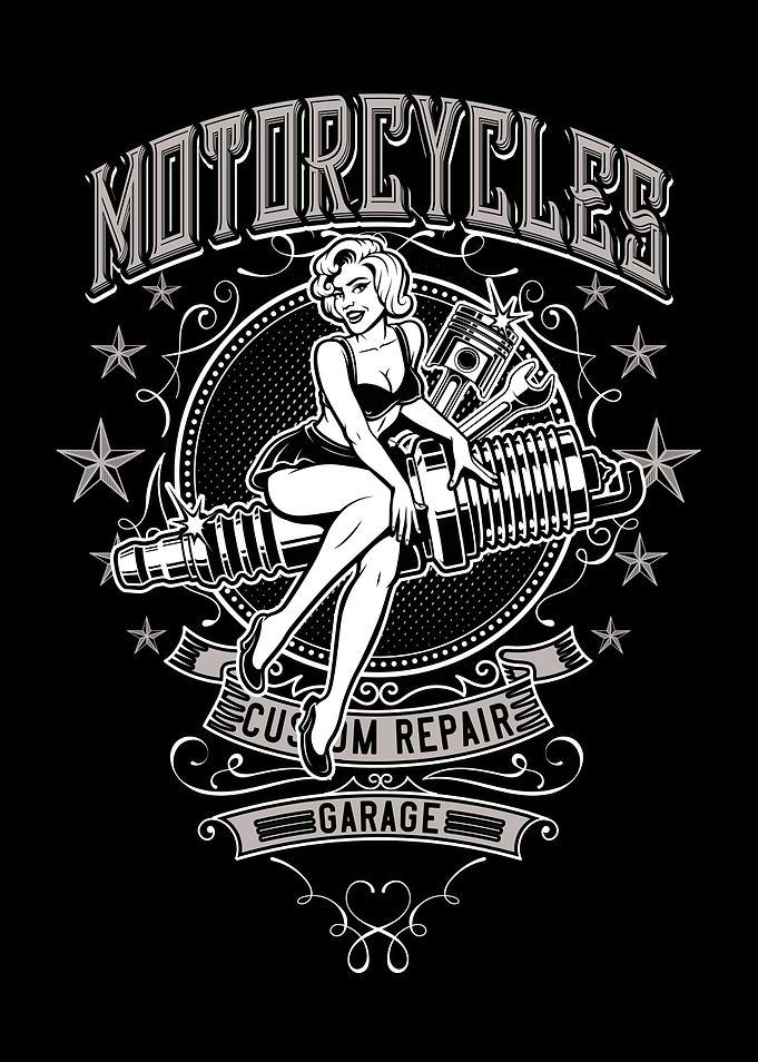 PinUp Motorcycle Garage