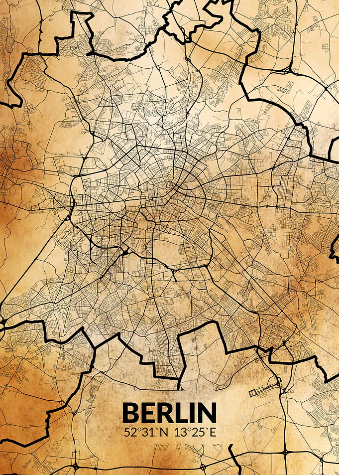 Old Map Of Berlin