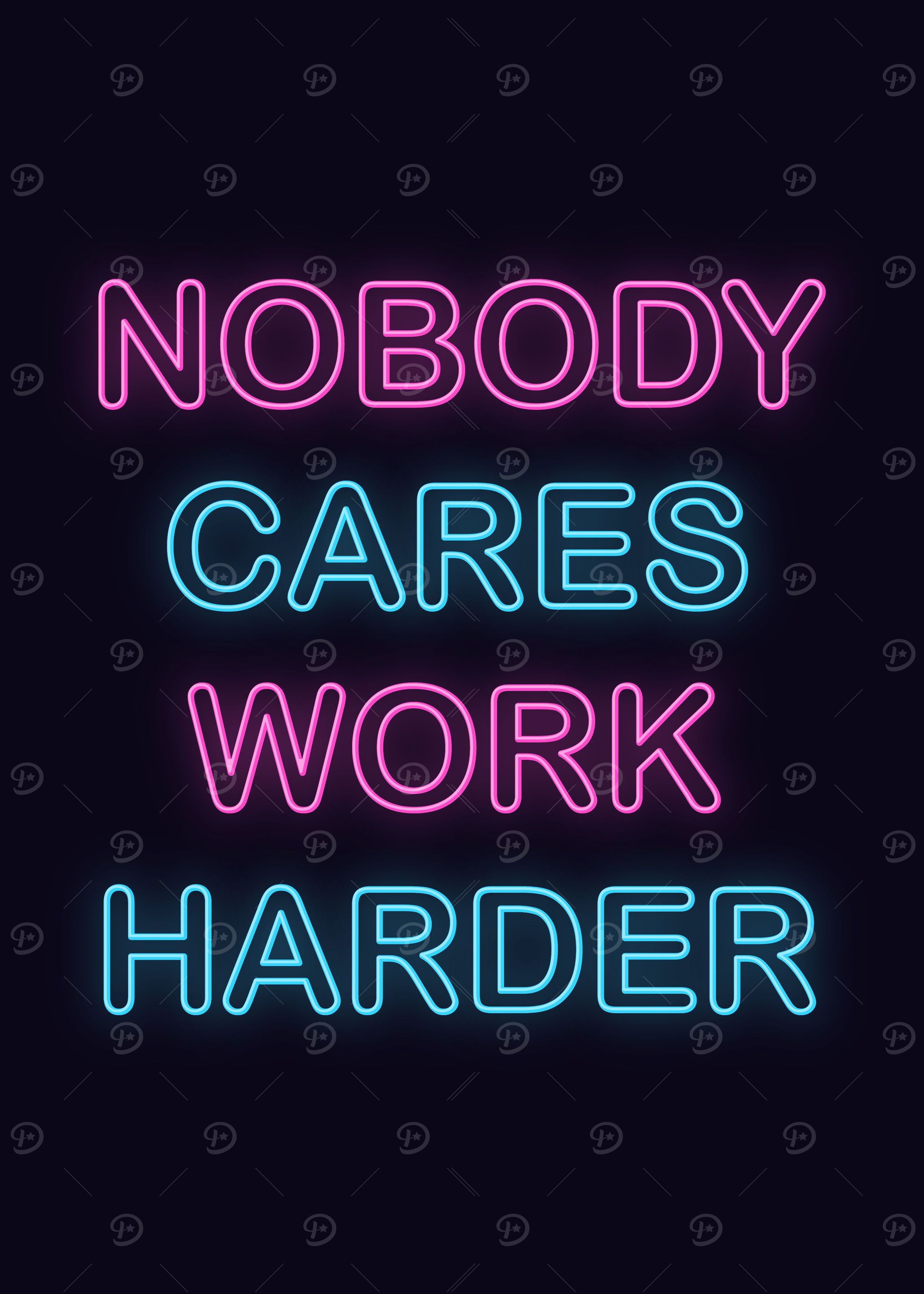 Neon Motivation Quote