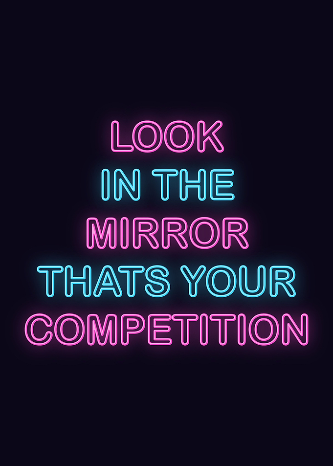 Neon Motivation Quote