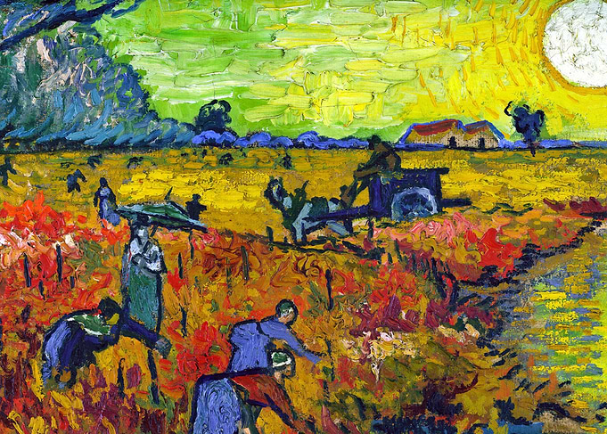 Vincent Gogh Red Vineyard
