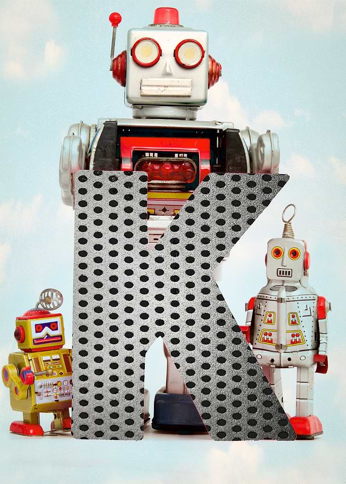 Big letter J robot