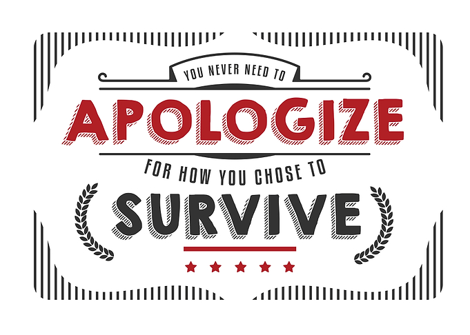 never need to apologize