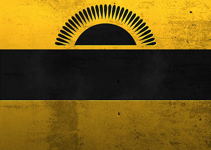 flag of Malawi cityscapes