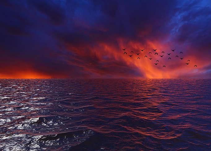 Atmospheric Sunset