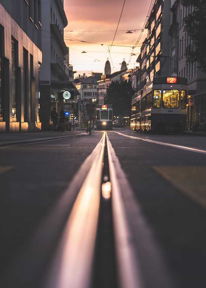 Urban Tram Photograph