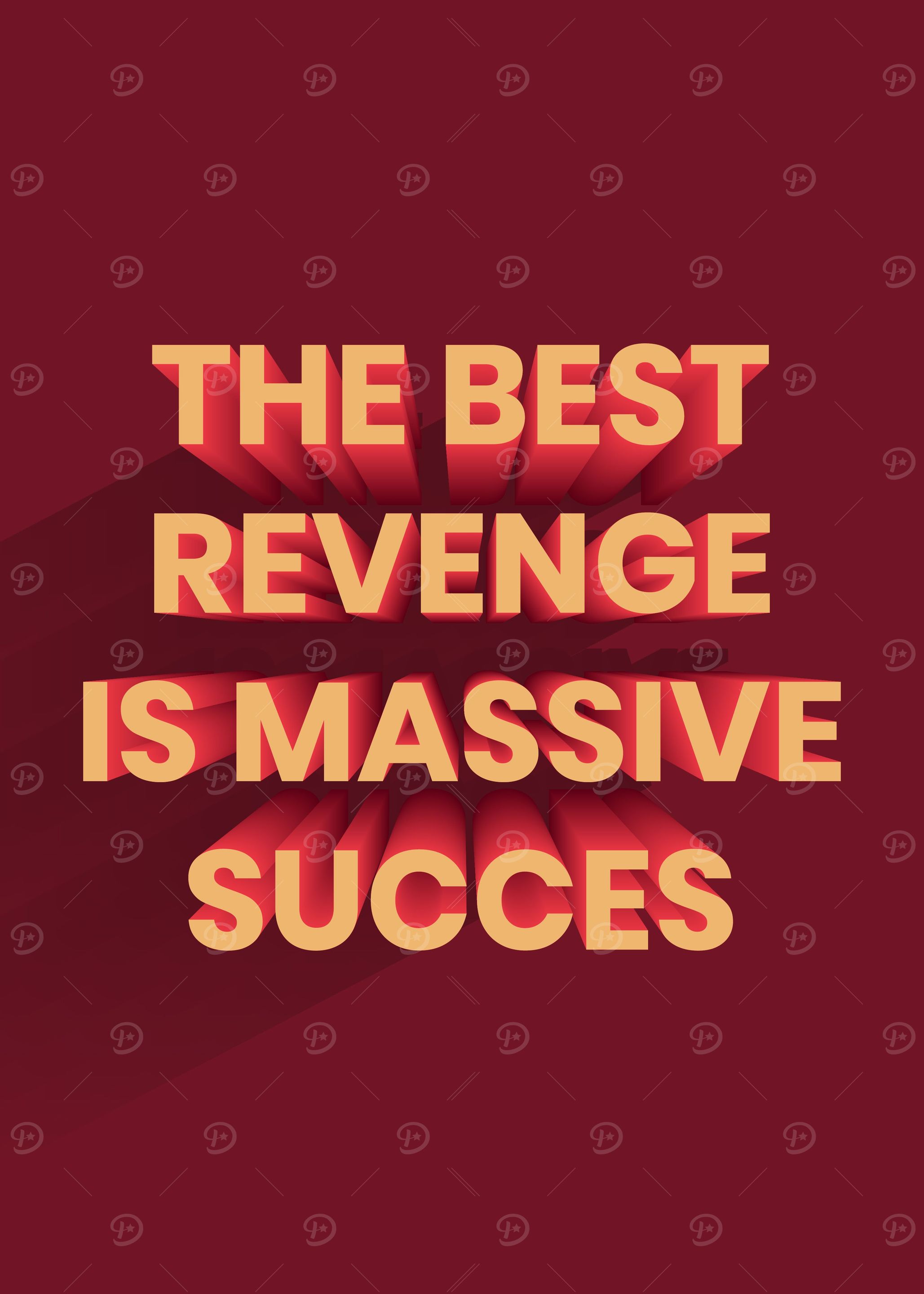 3D Motivation Quote