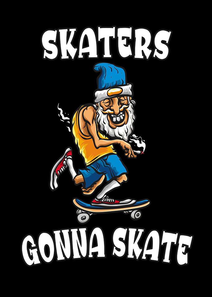 Funny Skateboarding man