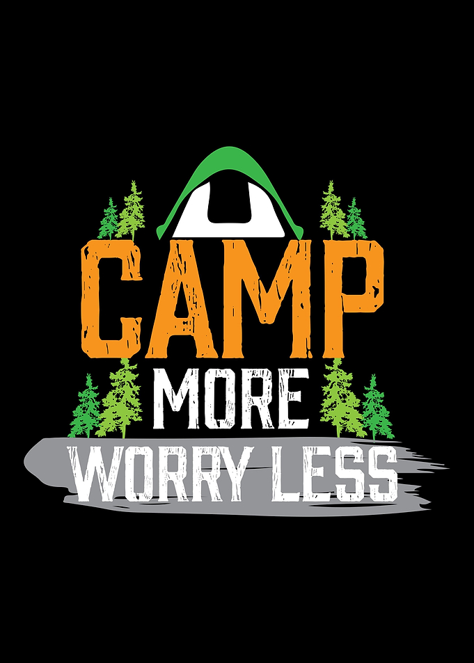 camping camper campfire te