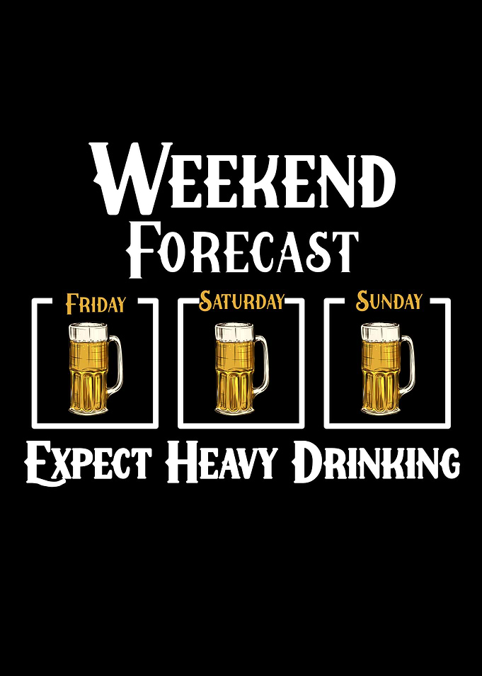 expect heavy drinking