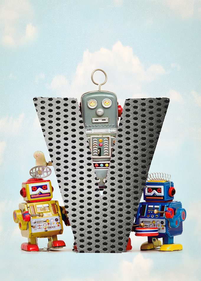 Big letter V robot