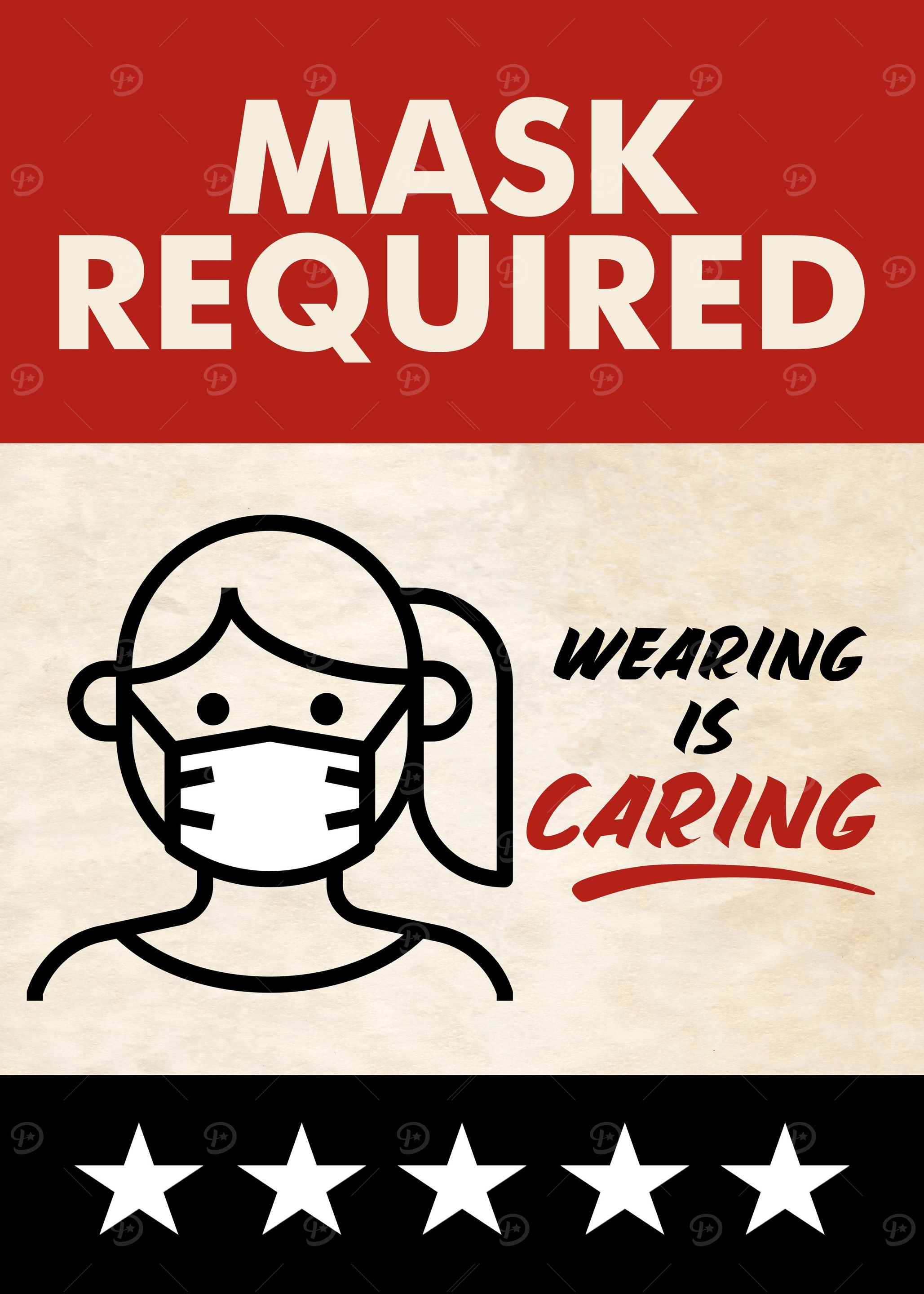 MASK REQUIRED WOMAN