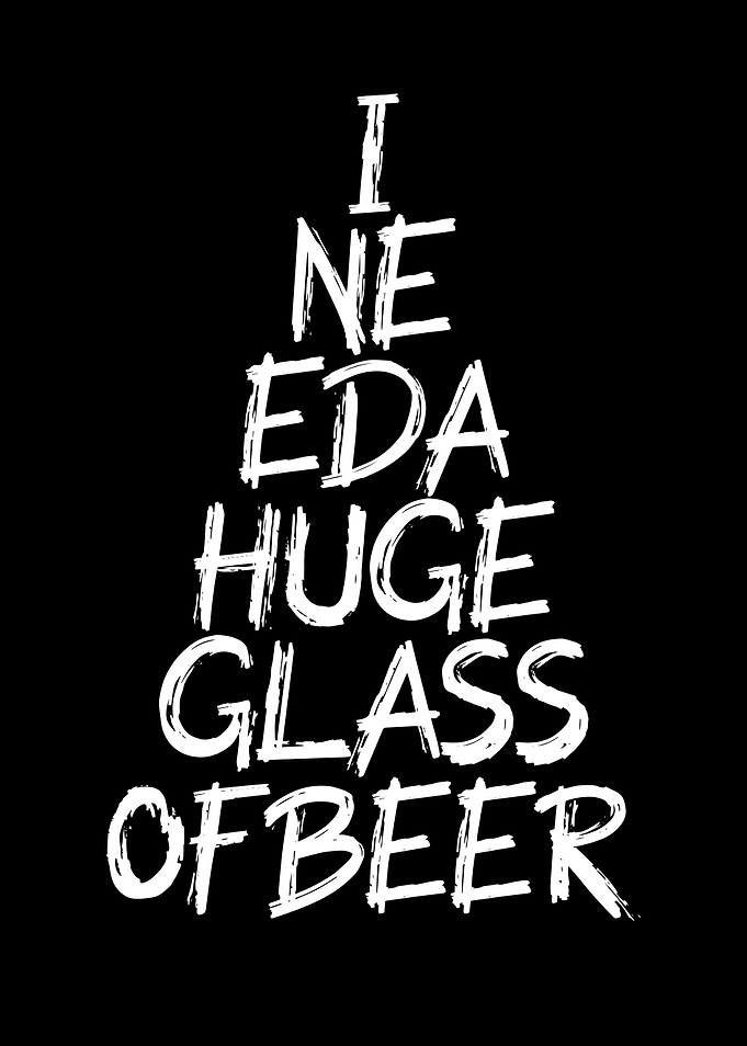 huge glass of beer
