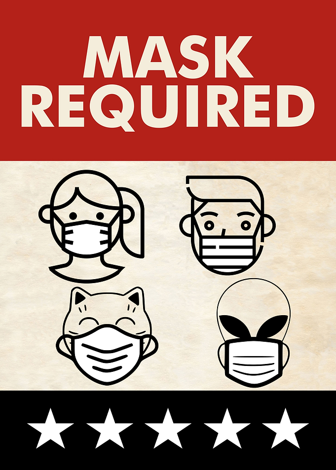 MASK REQUIRED Cat Alien