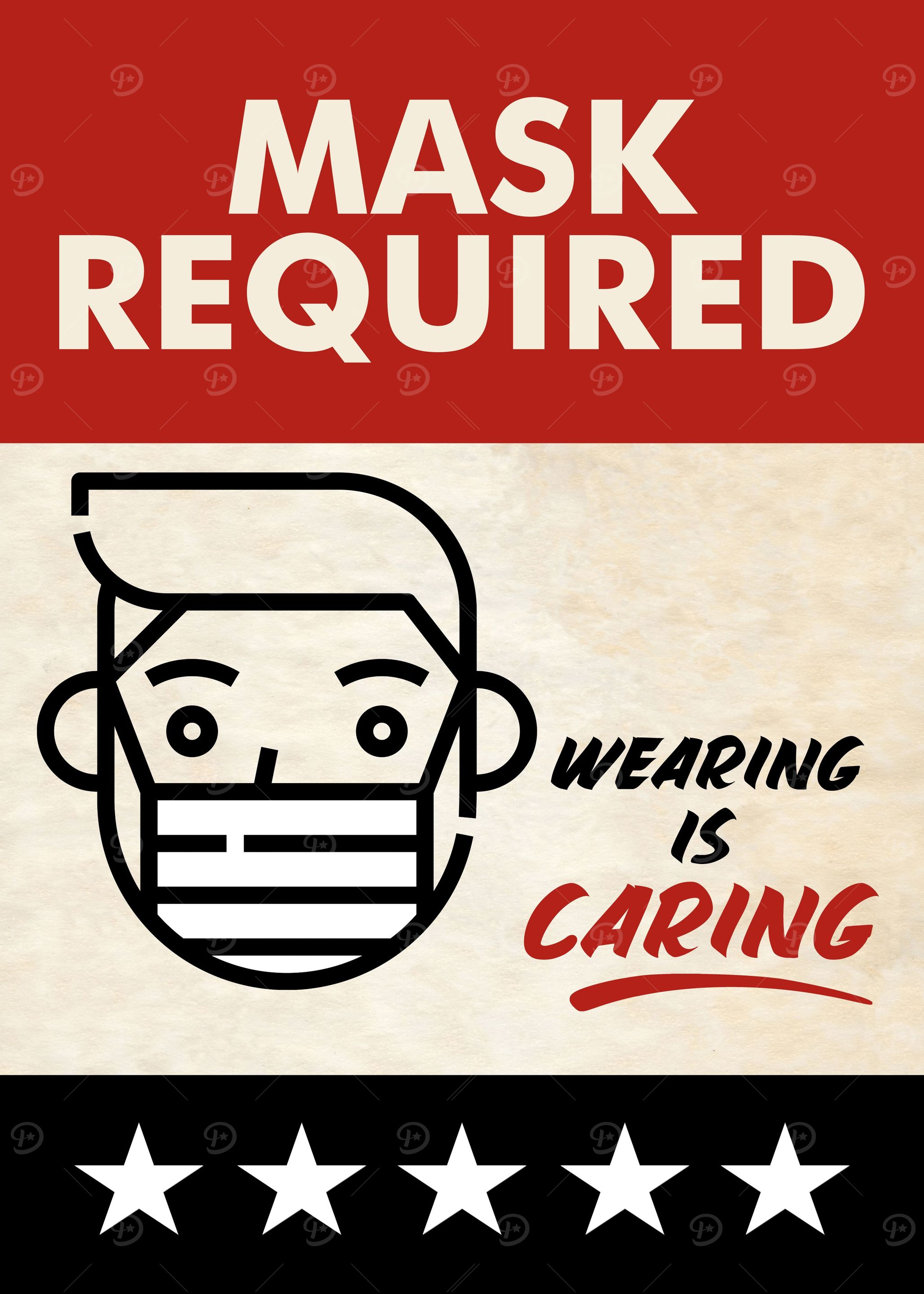 MASK REQUIRED MAN