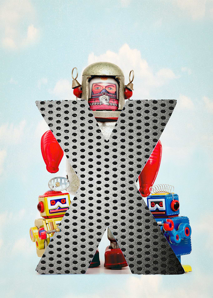 Big letter X robot